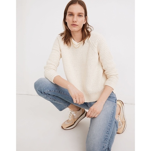 Madewell Open-Stitch Hopedale Pullover Sweater - Picture 1 of 12